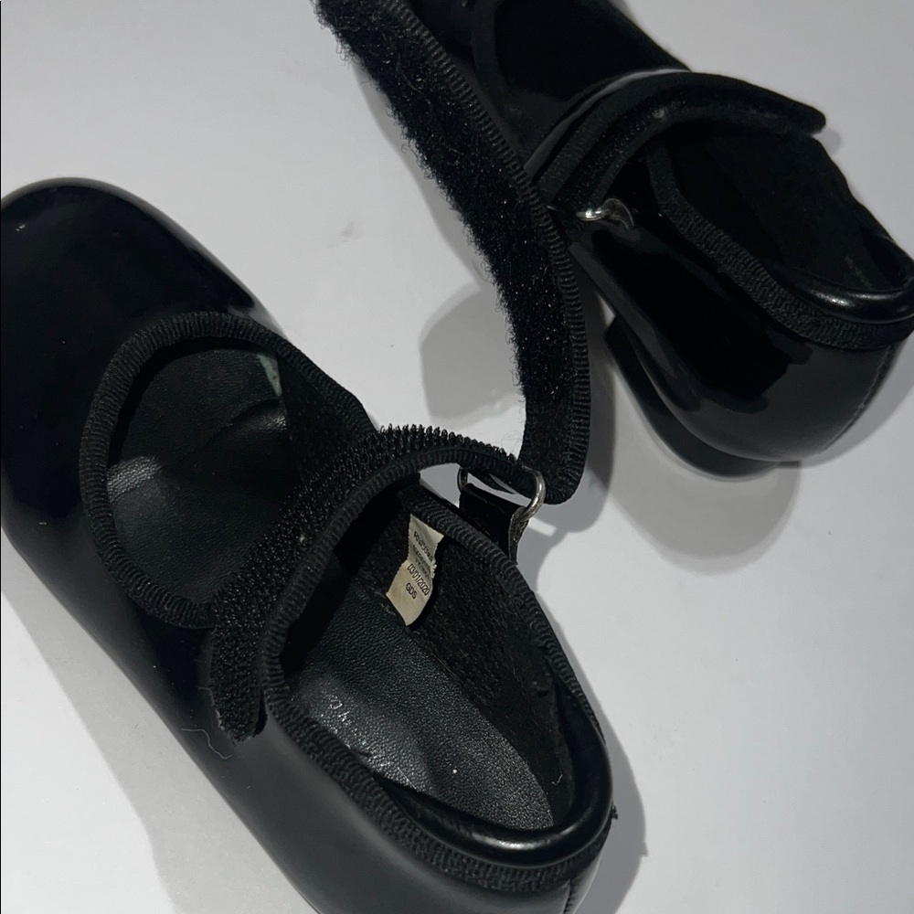Freestyle Shiny Black Kids Tap Shoes - Picture 6 of 8